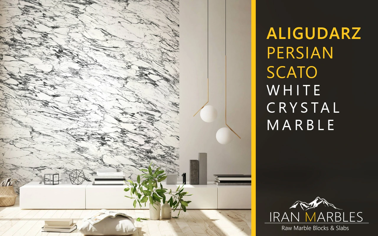 aliguarz persianscato white crystal marble